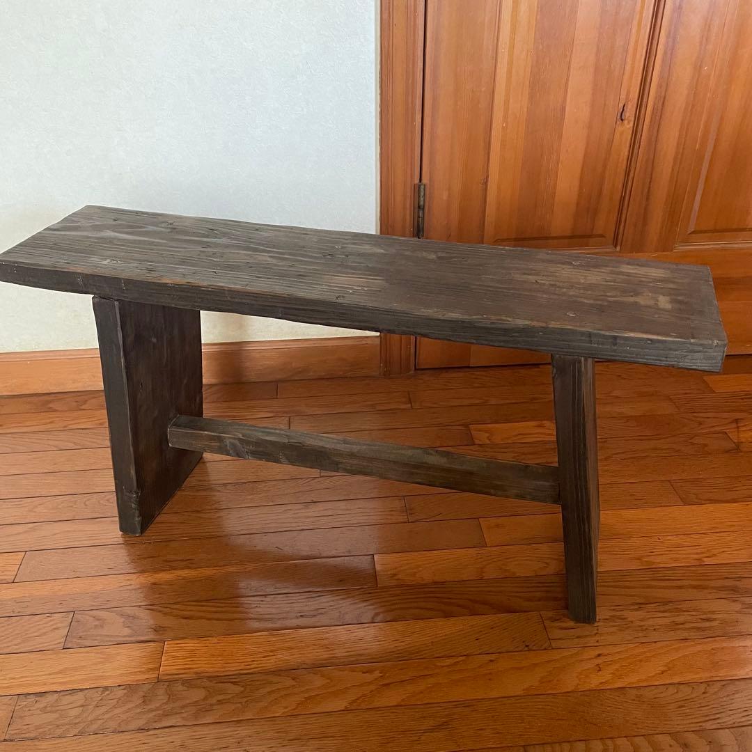 アンティーク調(^^)古材 80cm ベンチ ロング