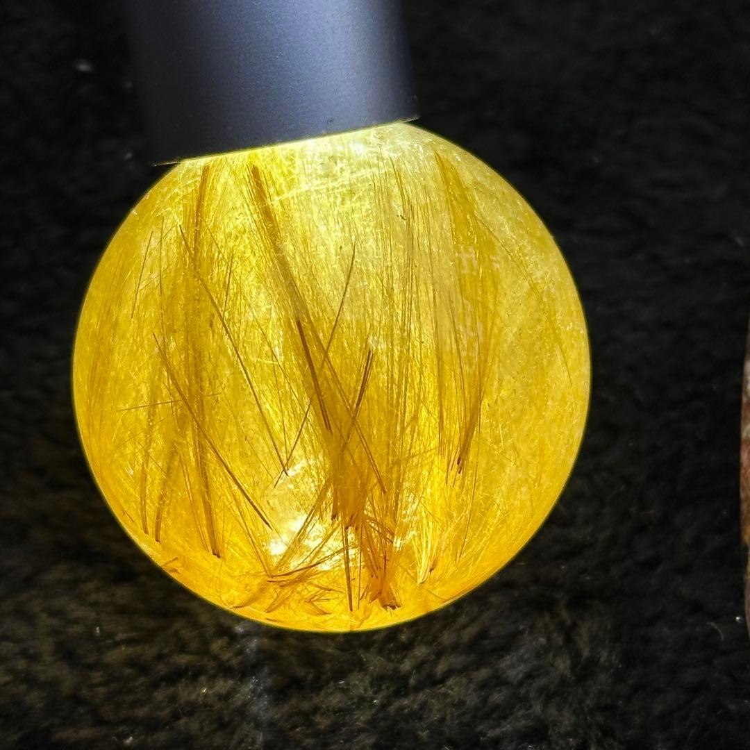 天然石ルチルクォーツのスフィア　ご購入前に在庫確認必要G.751