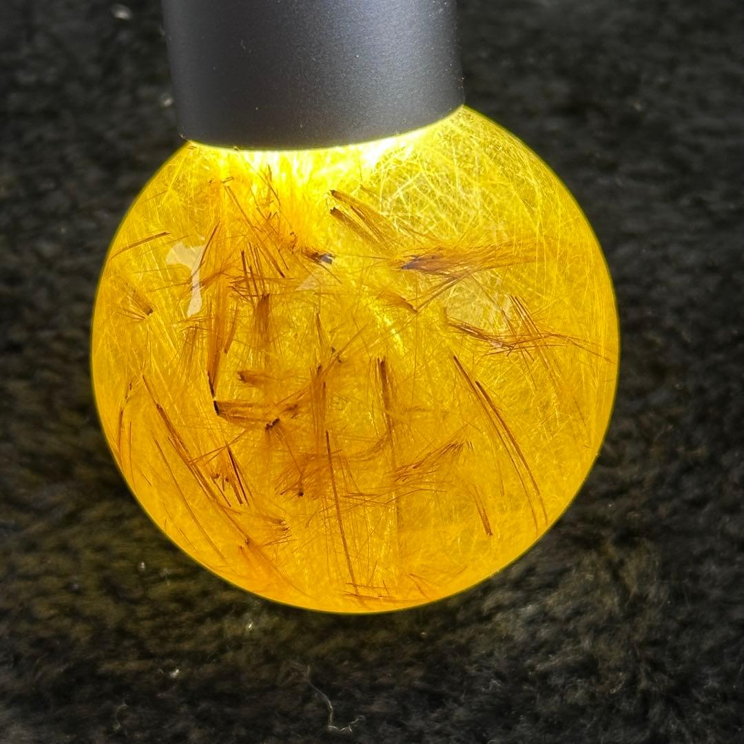 天然石ルチルクォーツのスフィア　ご購入前に在庫確認必要G.751