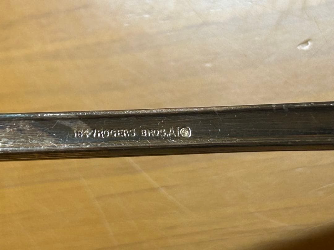 銀メッキ　オタマ　大きなスプーン