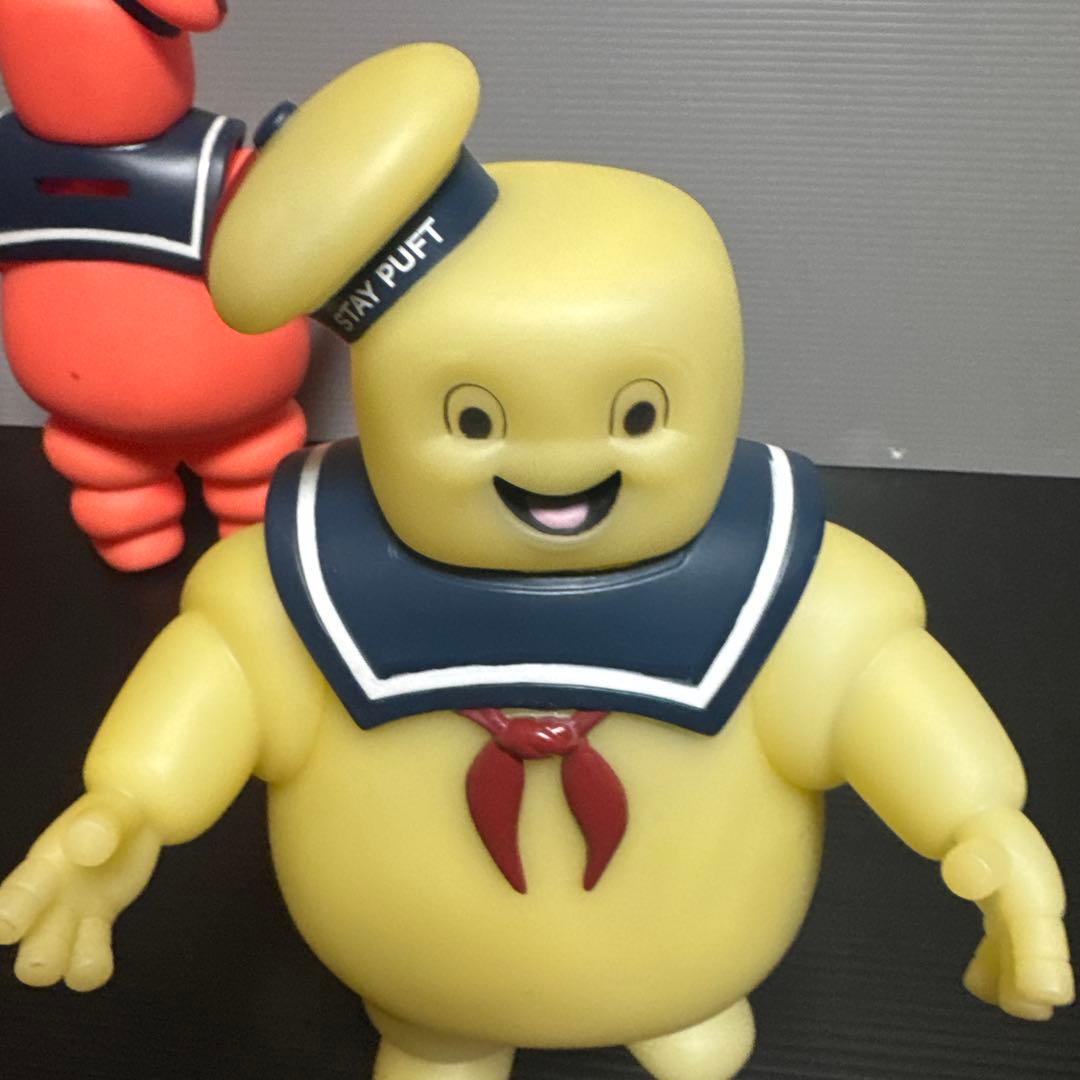 ゴーストバスターズマシュマロマンソフビ貯金箱2怒りの赤ver ノーマル蓄光ver