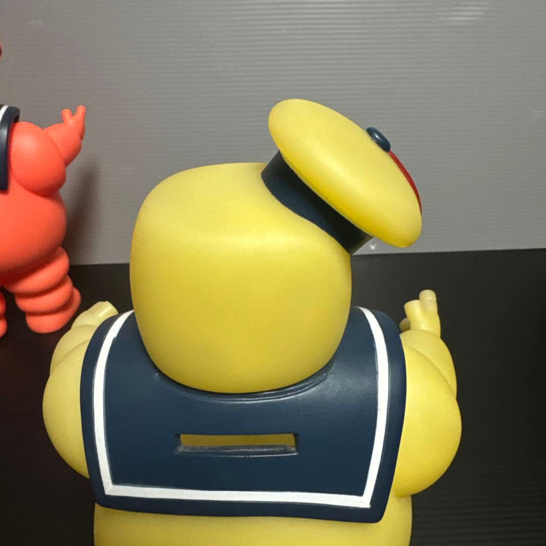 ゴーストバスターズマシュマロマンソフビ貯金箱2怒りの赤ver ノーマル蓄光ver