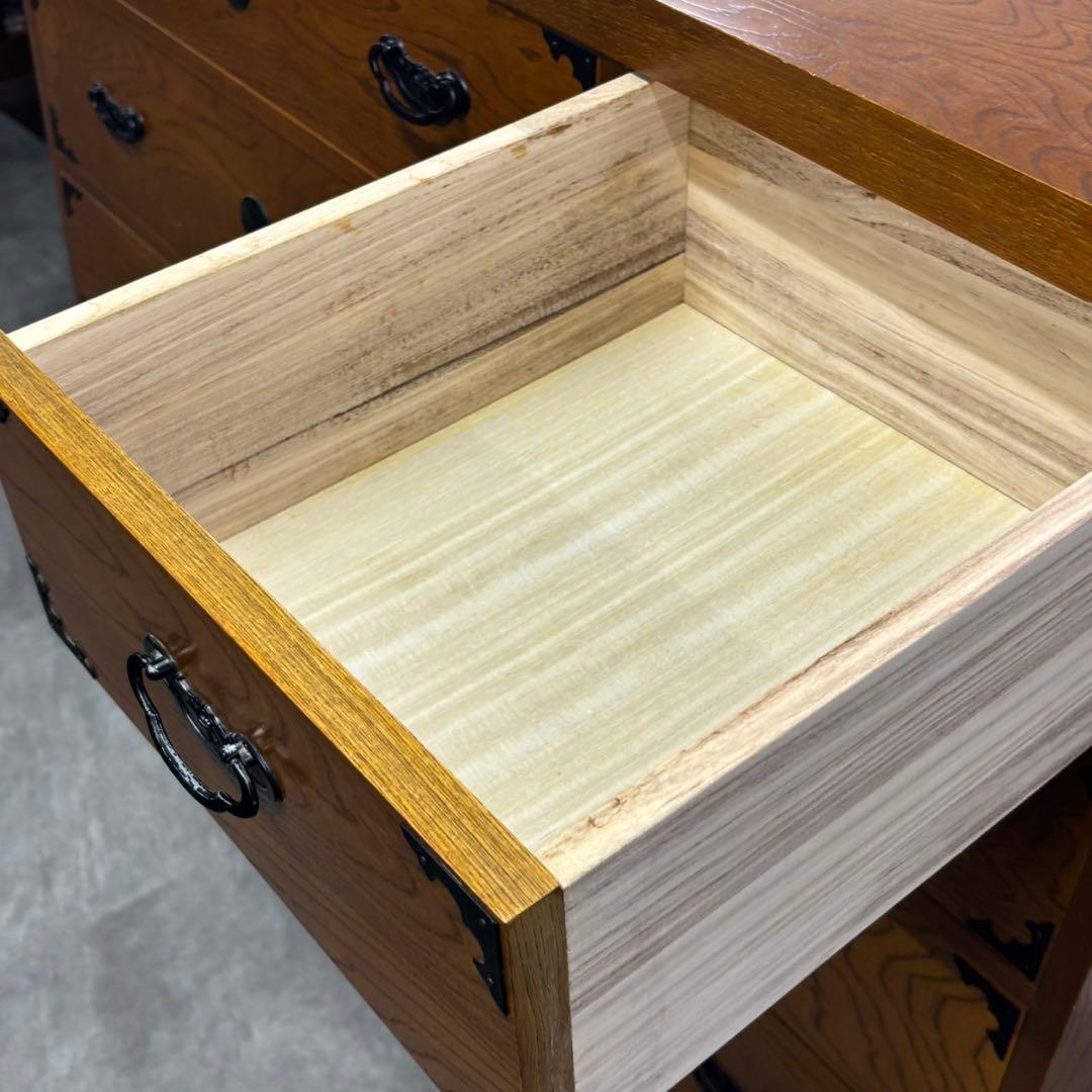 ①駿河箪笥 4段チェスト 幅1180mm たんす タンス C245