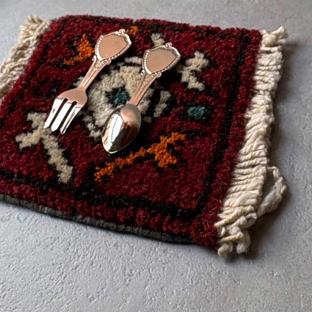 小さなカトラリーセット　スイス製ヴィンテージ北欧系ドールミニチュアドールハウス