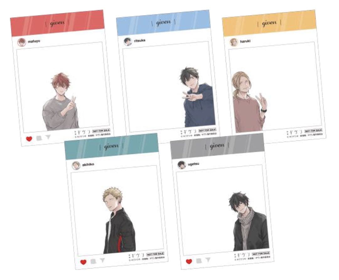 ギヴン　映画　前売特典　クリアカード　ファイルケース　原画　未開封　全種コンプ