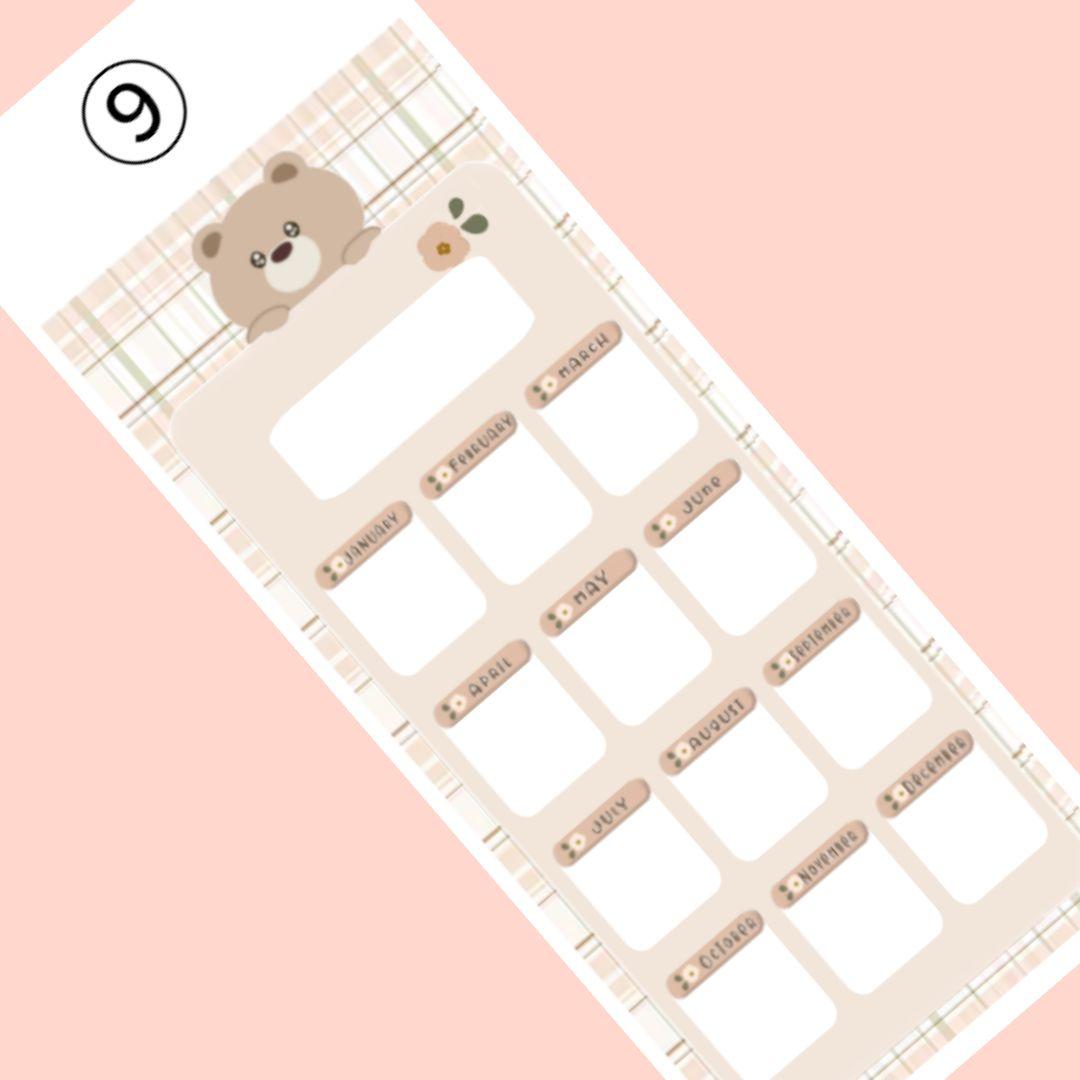 選べる【月謝】貯金封筒シート⑤   ※10枚以上お選びください