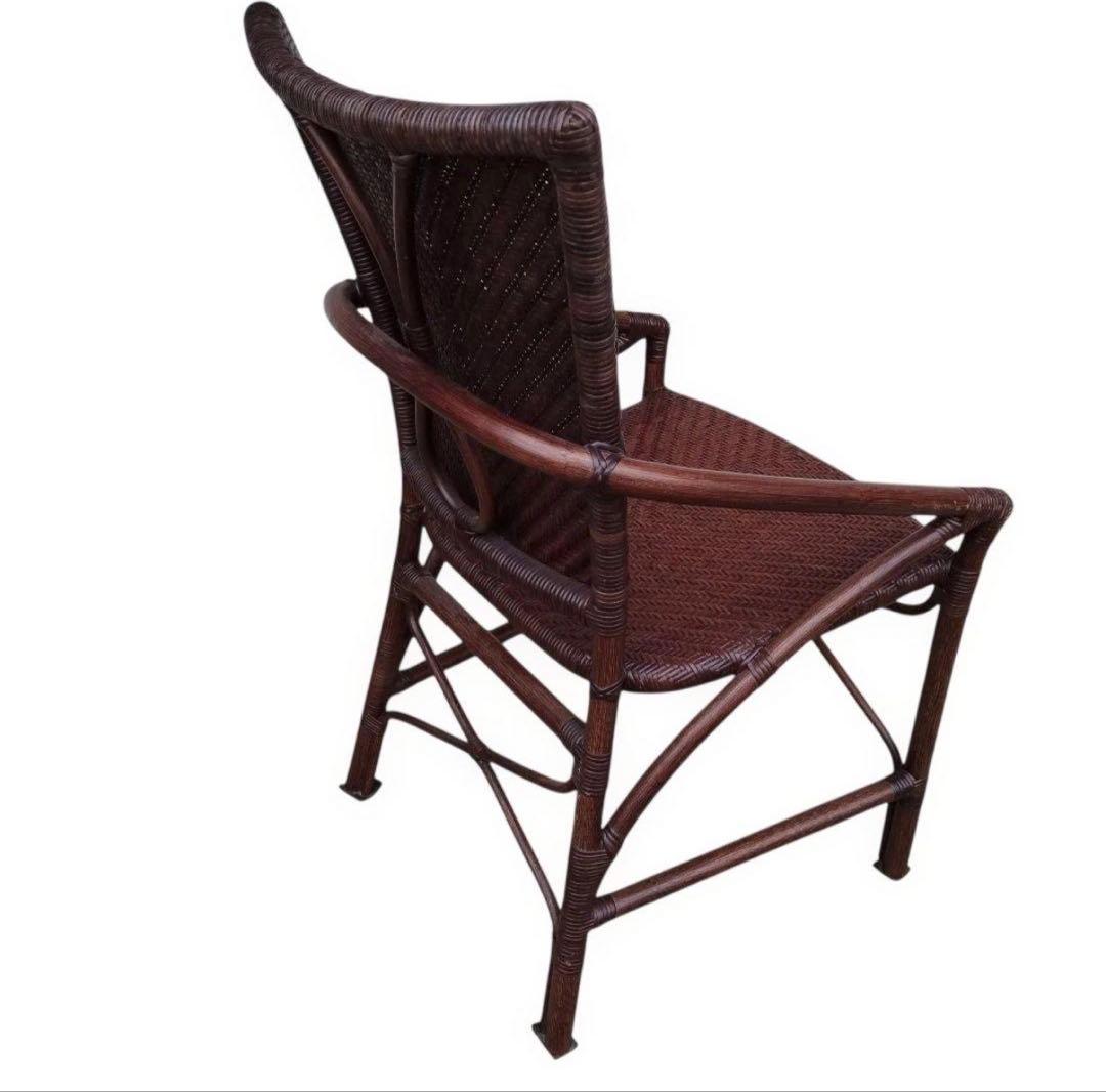 未使用級 Yamakawa ヤマカワラタン　アームチェア　籐製　ラウンジチェア