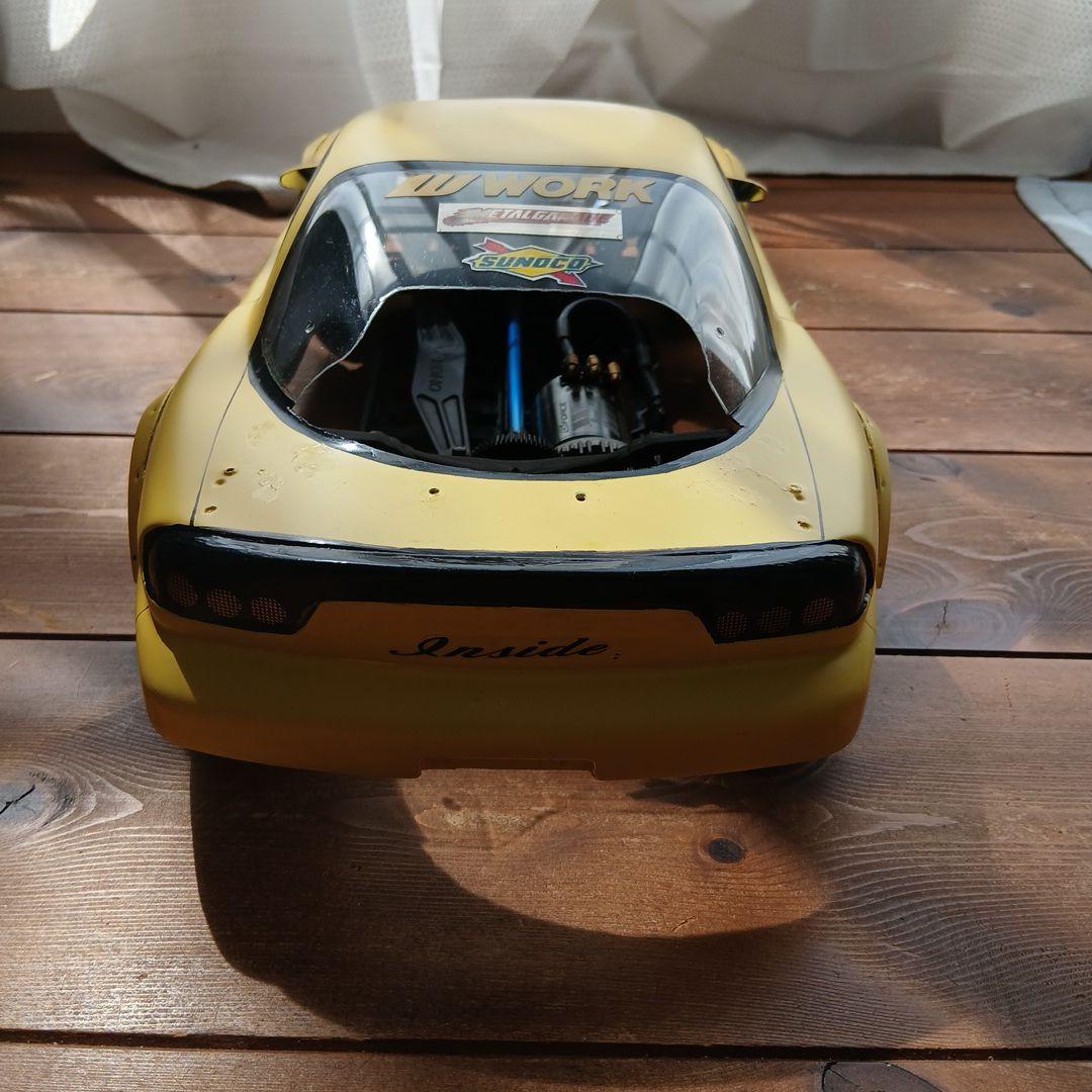 Mazda RX-7 ドリフトラジコン 　ボディーイエロー1/10　上塗り