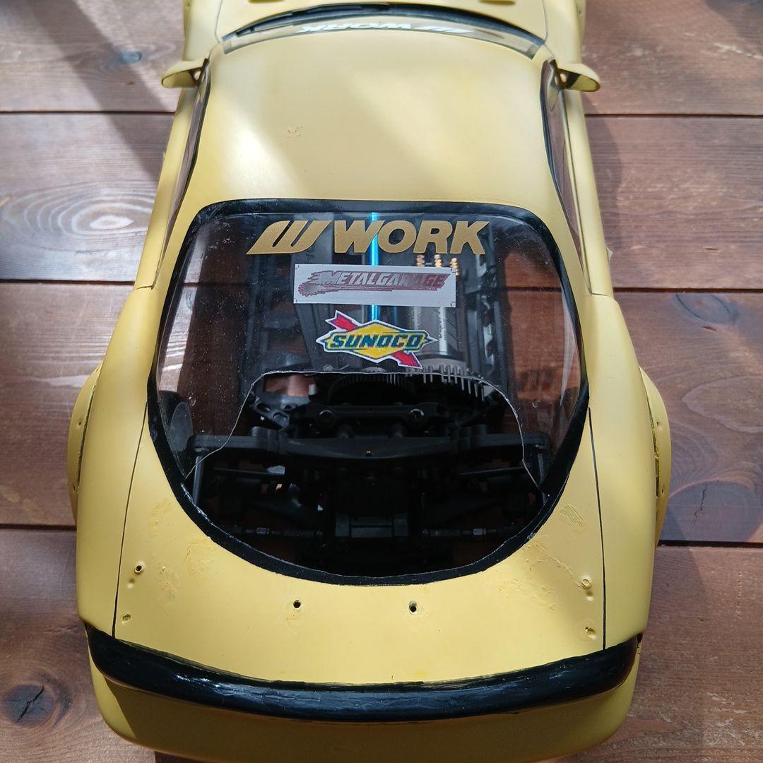 Mazda RX-7 ドリフトラジコン 　ボディーイエロー1/10　上塗り