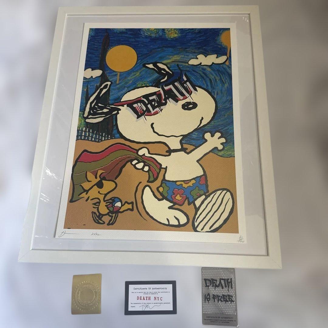 DEATH NYC 現代アートポスター　世界100枚限定　スヌーピー
