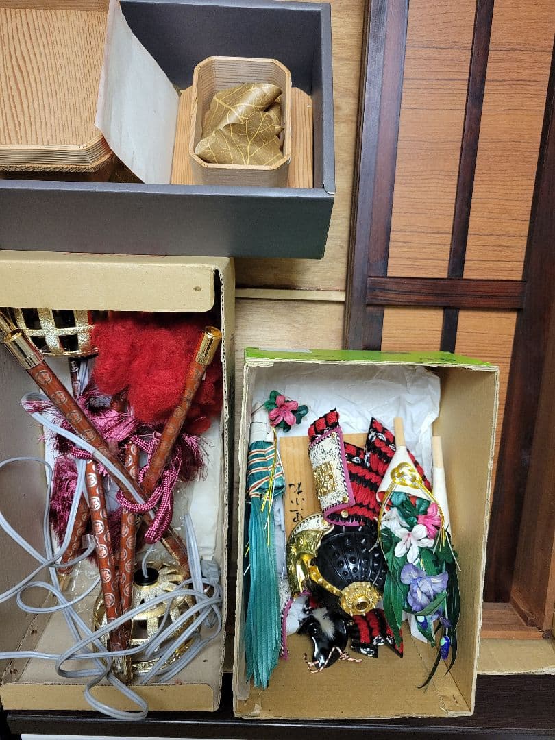 伝統的な武士人形用衣装セット