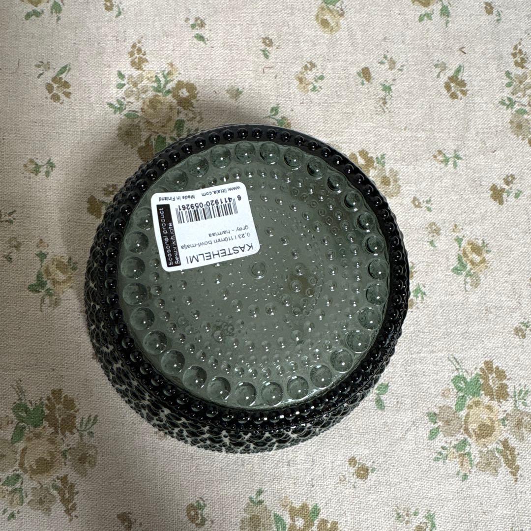 新品 イッタラ カステヘルミ グレー ボウル ボール 11cm 2枚