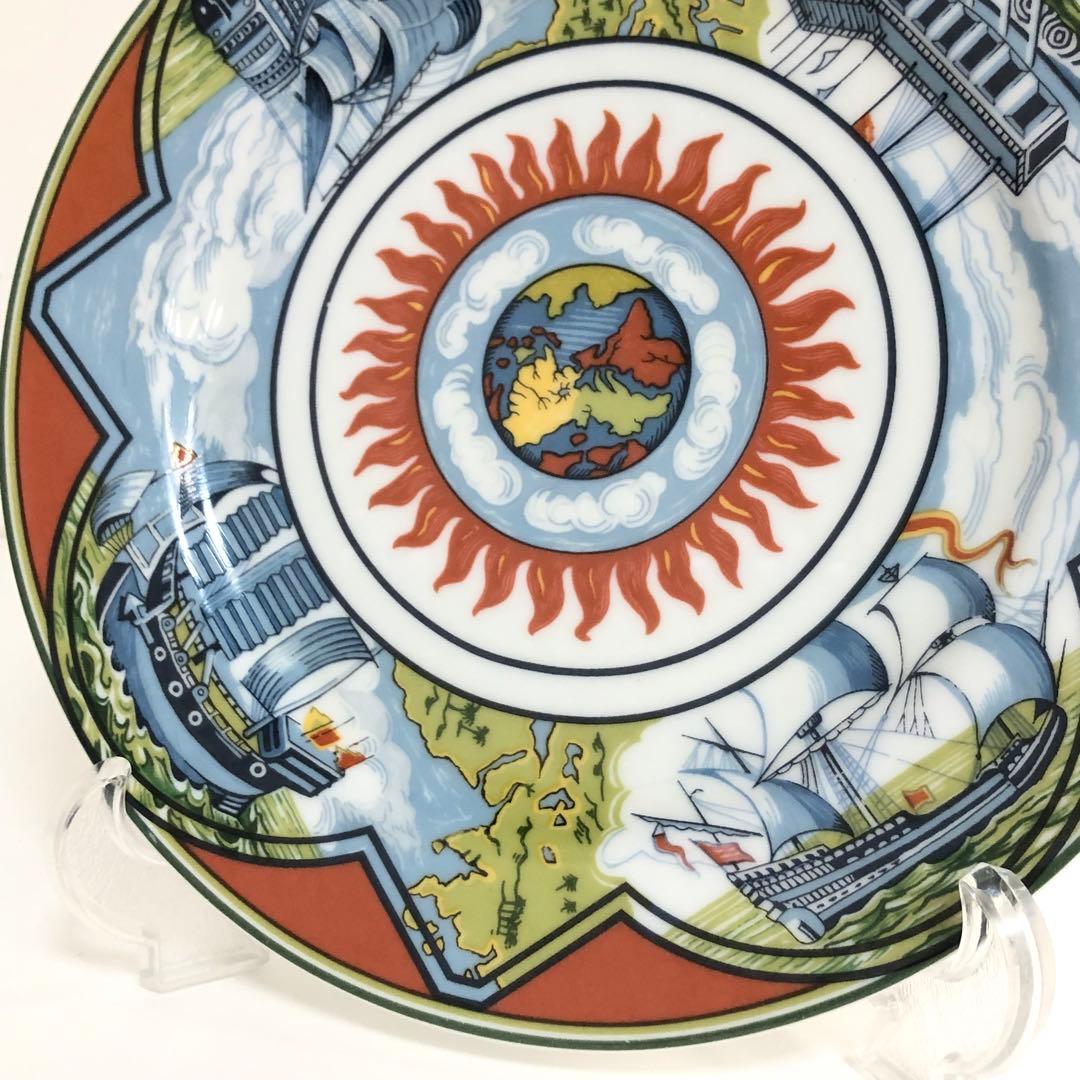 HERMES プレート　貿易風ALIZES パッチワークシリーズ　21cm