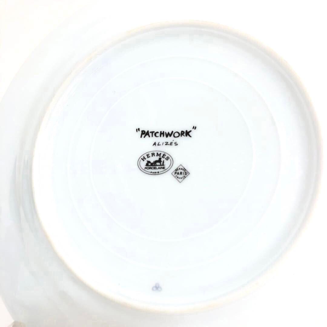 HERMES プレート　貿易風ALIZES パッチワークシリーズ　21cm