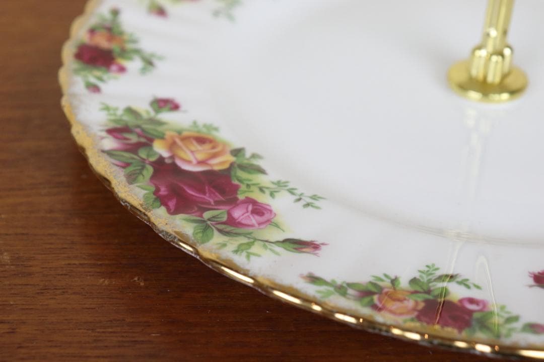 お値下げ♡ ロイヤルアルバート　３段ケーキスタンド　オールドカントリーローズ