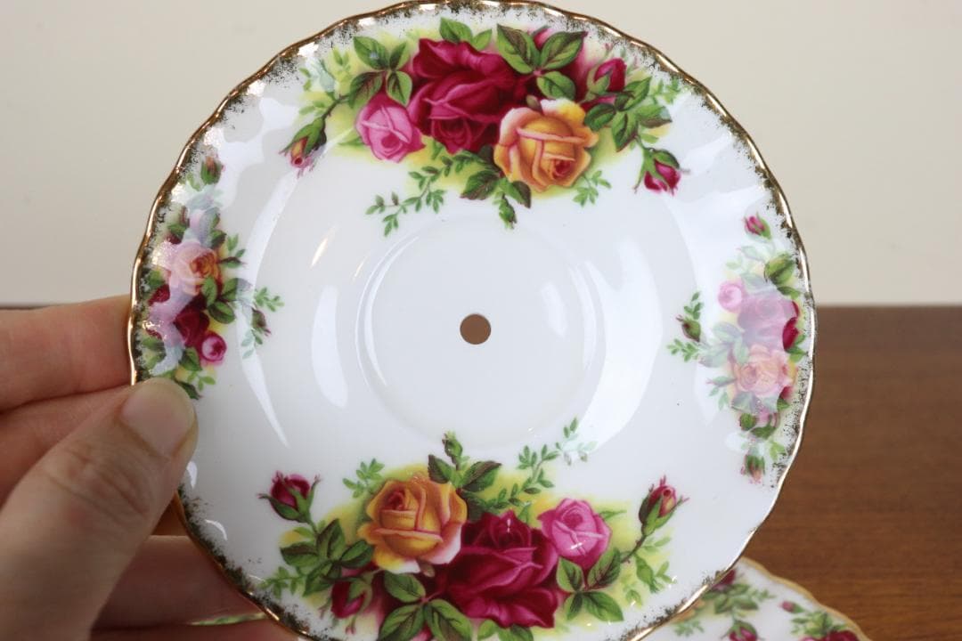 お値下げ♡ ロイヤルアルバート　３段ケーキスタンド　オールドカントリーローズ