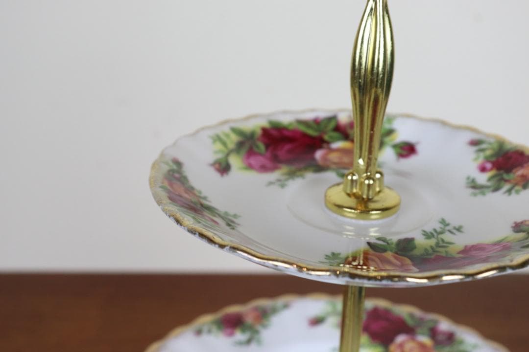 お値下げ♡ ロイヤルアルバート　３段ケーキスタンド　オールドカントリーローズ