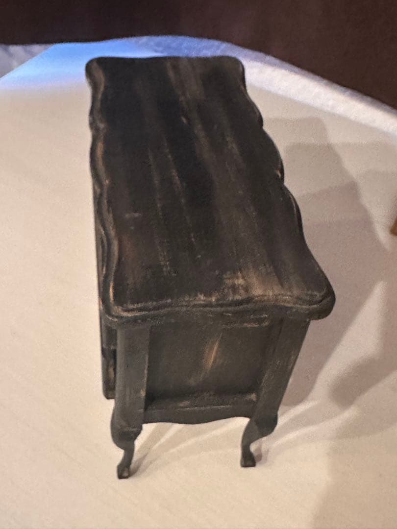 作家さま　1/6 ミニチュア猫脚チェスト◆ブラック