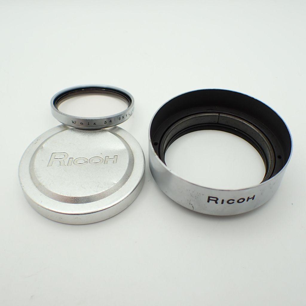 【動作確認済】RICOH 35 Deluxe 純正フード&キャップ付き