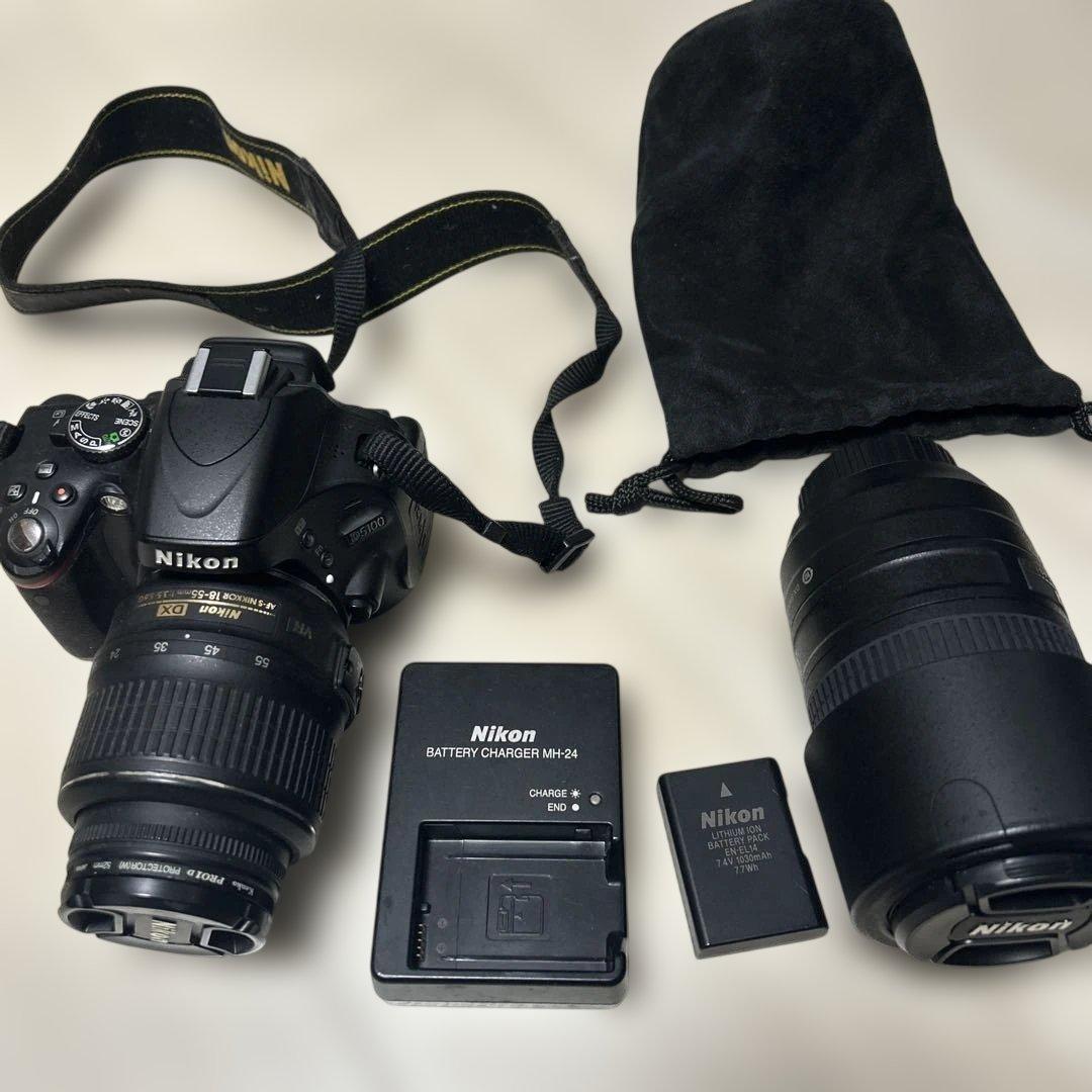 Nikon D5100 デジタル一眼レフカメラ ダブルズームレンズキット
