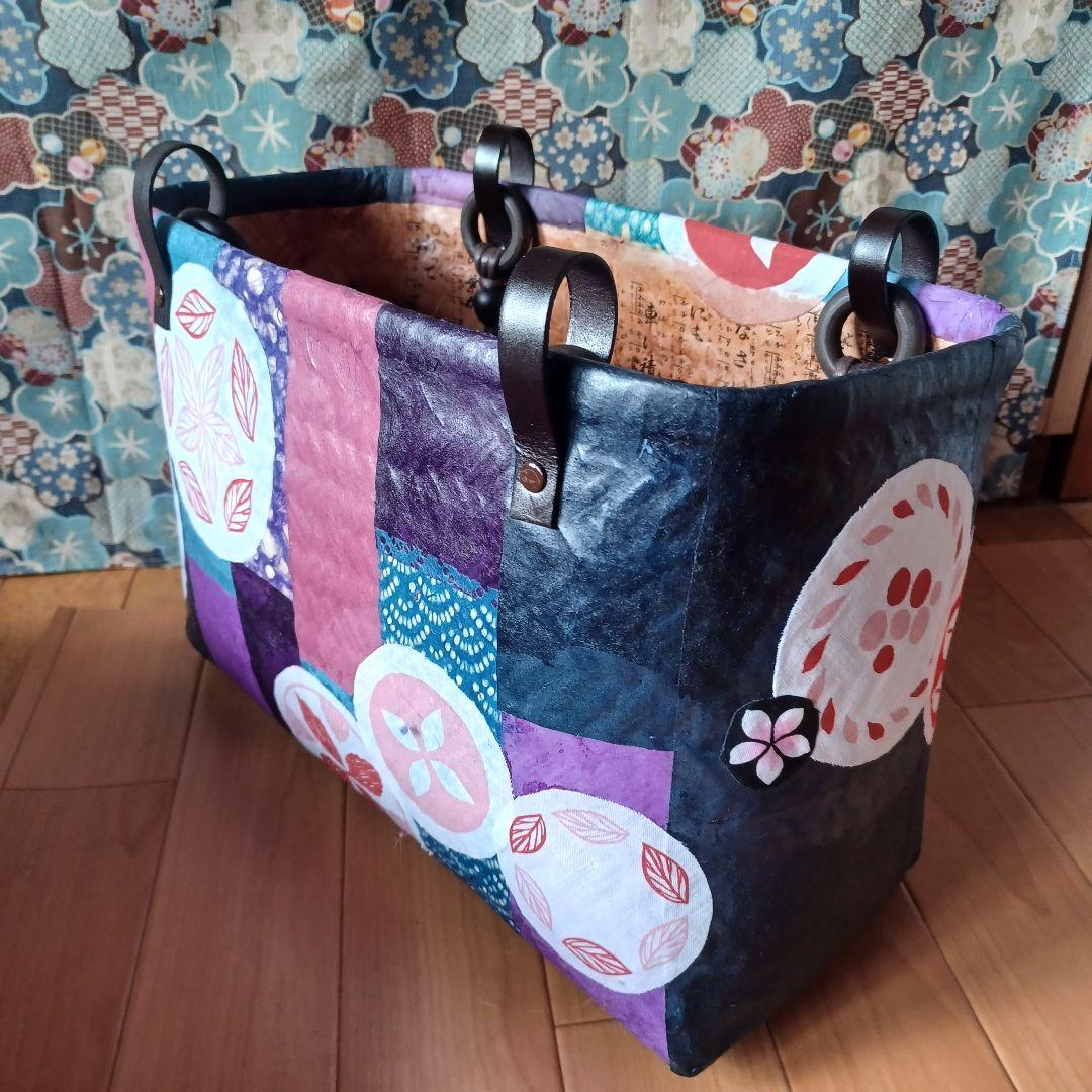 一閑張り、ハンドメイドバック①