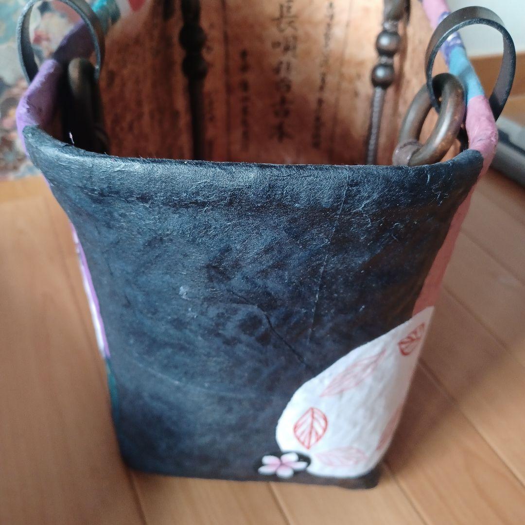 一閑張り、ハンドメイドバック①