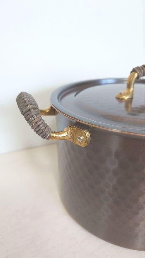 新光金属 COPPER100  WARE 純銅ブロンズ煮込み鍋20cm