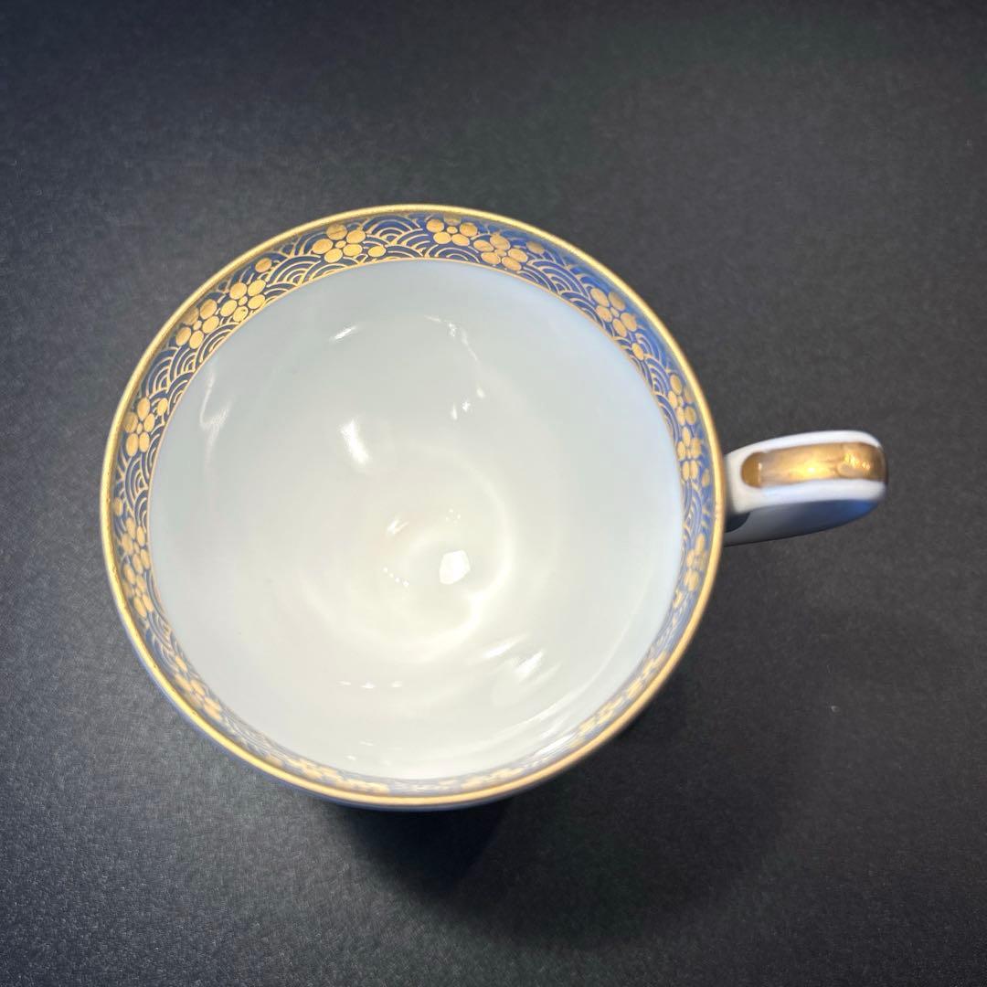 有田焼　其泉窯　金彩千鳥祥瑞コーヒー碗皿