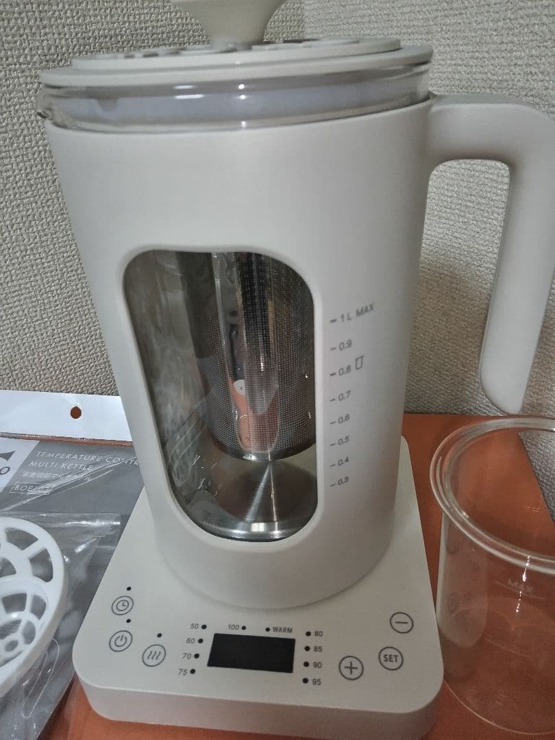 新品未使用品2022年製BRUNO 温度調節マルチケトル 1リットルBOE103