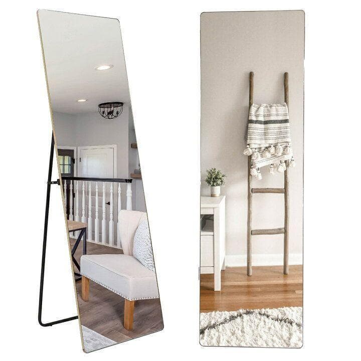 スタンド式 ミラー 壁掛け 全身 鏡 姿見鏡 160cmx50cm 1523