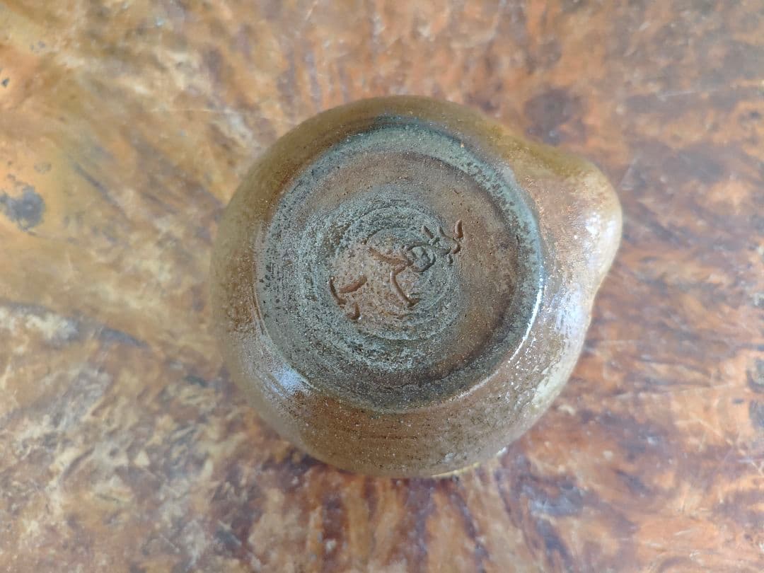 A122【作家物】青備前 宝瓶 霊芝 急須 茶道具 寛山作