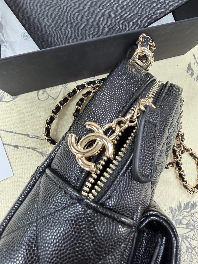 キルティングバックパック ブラック