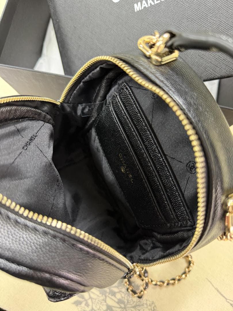 キルティングバックパック ブラック