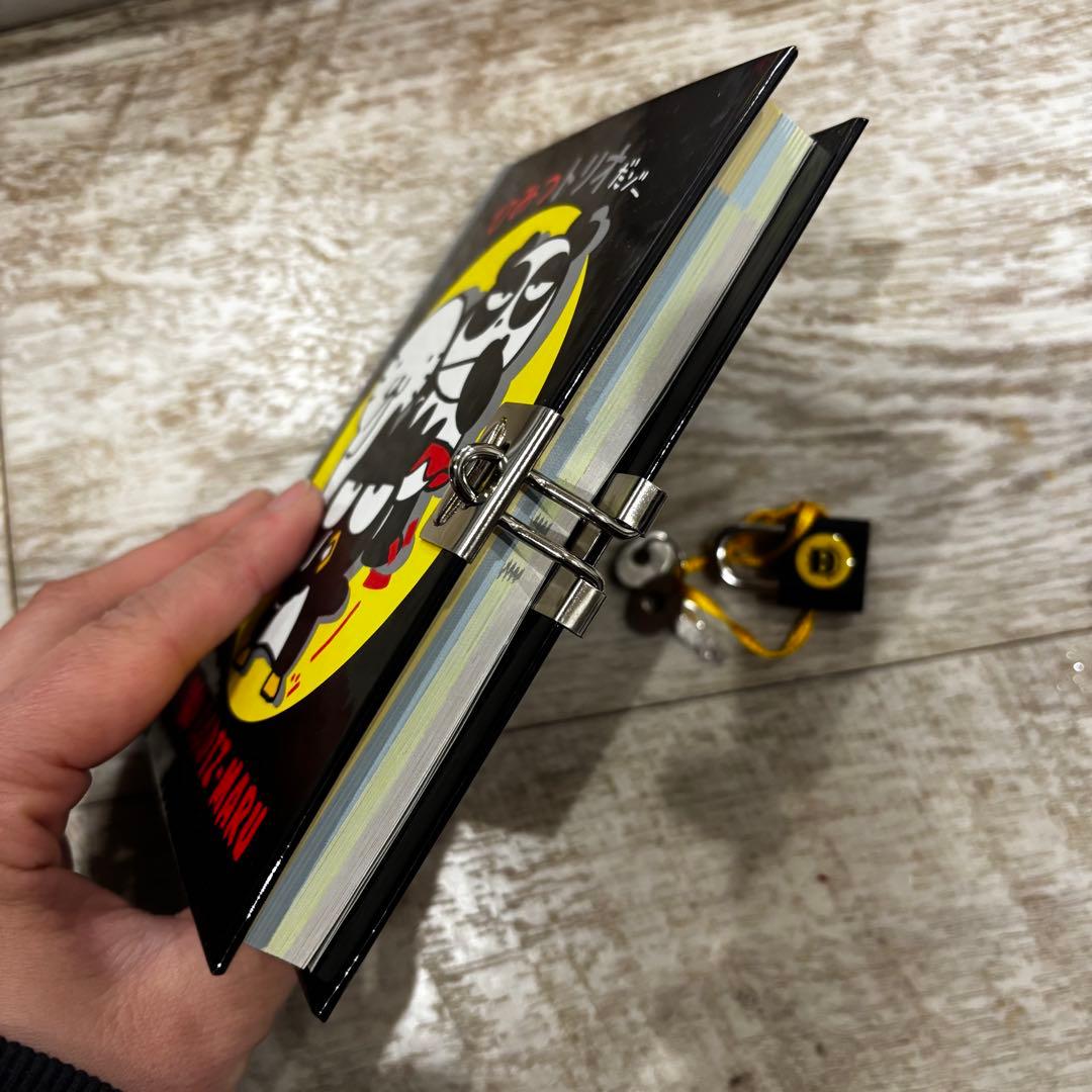 当時物　バッドばつ丸　バツ丸　ダイヤリー　サンリオ　手帳　パンダバ　鍵　はなまる