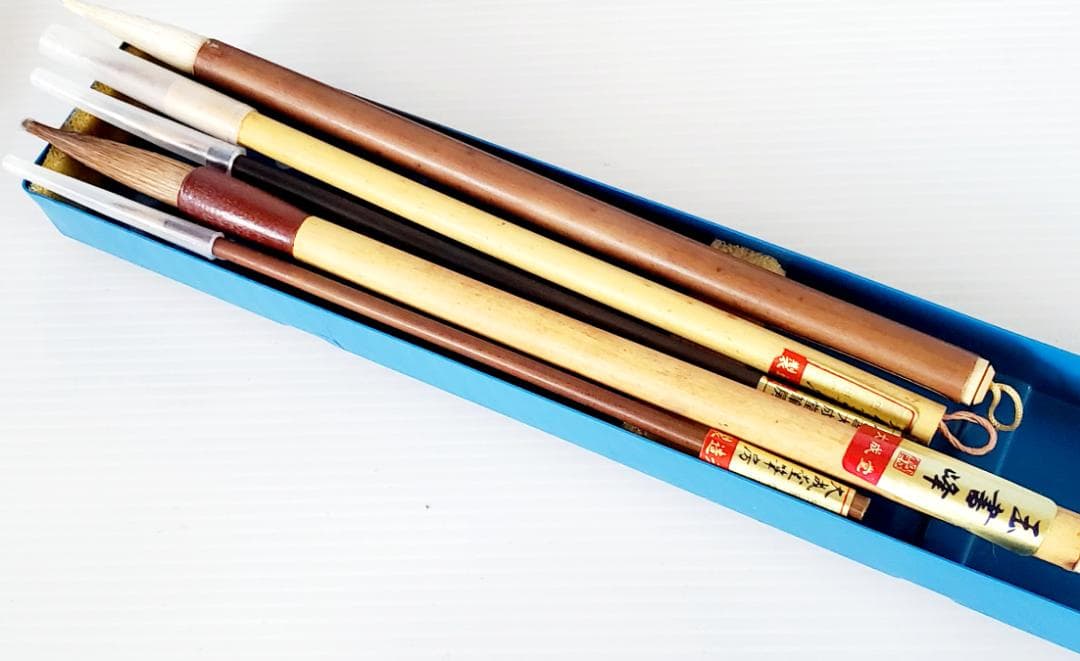 日用品 中国書道具 木製箱 書道セット お習字