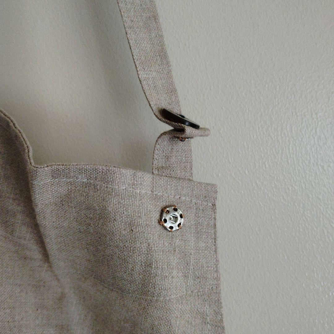 リベコエプロン　麻100%　リフォーム