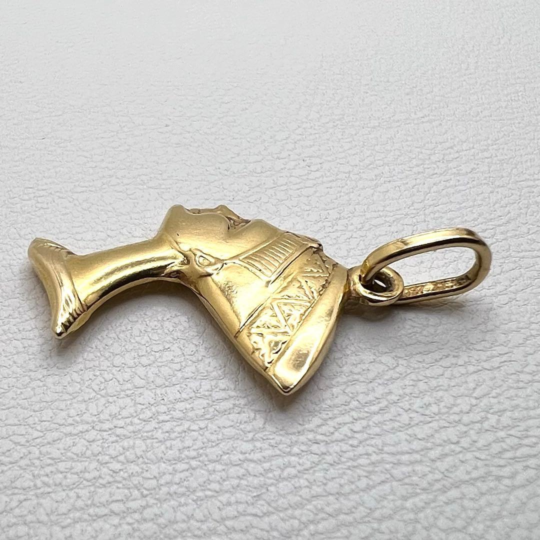 K18 750 ペンダント　トップ　中空　ネフェルティテ　2.75 g