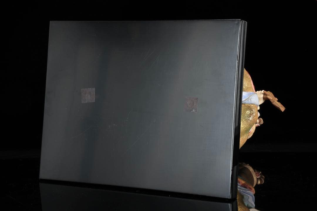 木彫置物 現代大仏師 向吉悠睦 秀逸作 木彫彩色像 琵琶を奏でる天女 女