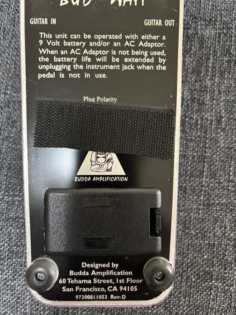 Budda BUD-WAH 赤ラベル ワウペダル 中古