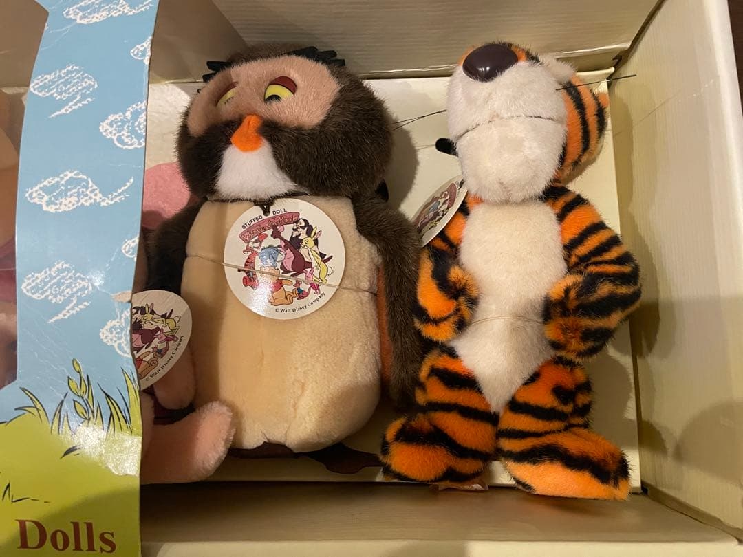 希少！美品！くまのプーさんと仲間7体セットサンアンドスター製