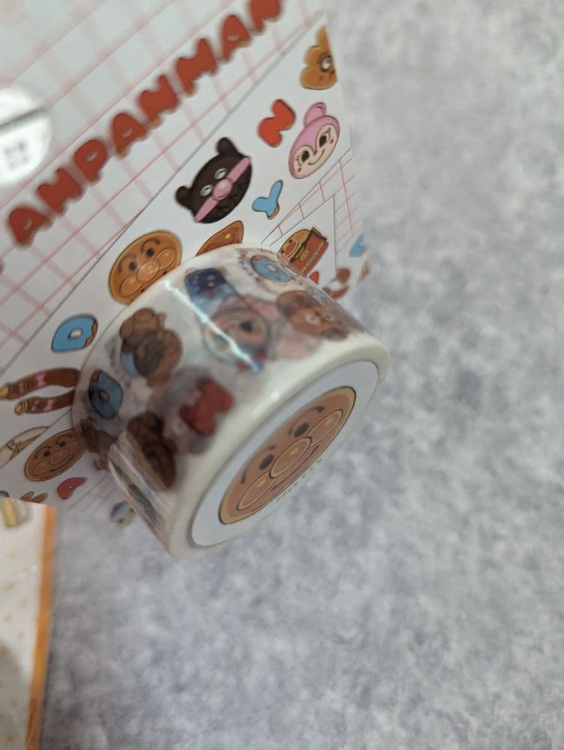 アンパンマンミュージアム　グッズセット　ワッペン　めくりネーム　マスキングテープ