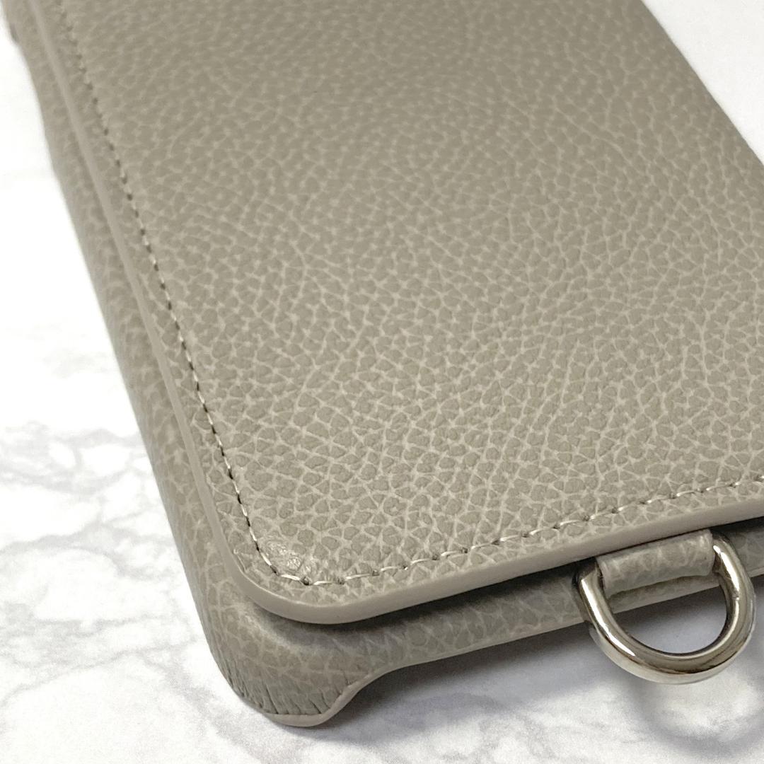 iPhone13《新品》Demiuデミュウフラット　スマホケース チャコール