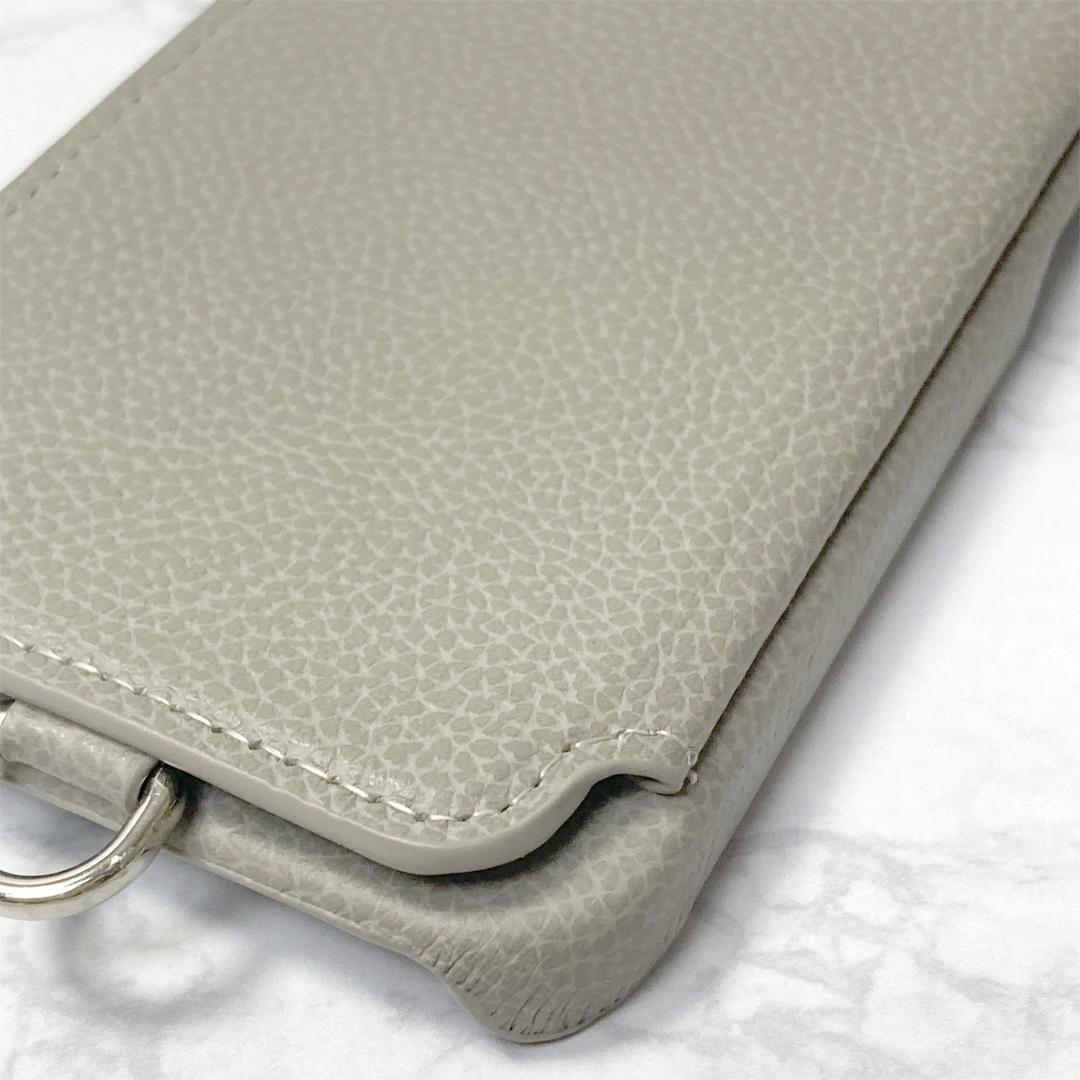 iPhone13《新品》Demiuデミュウフラット　スマホケース チャコール