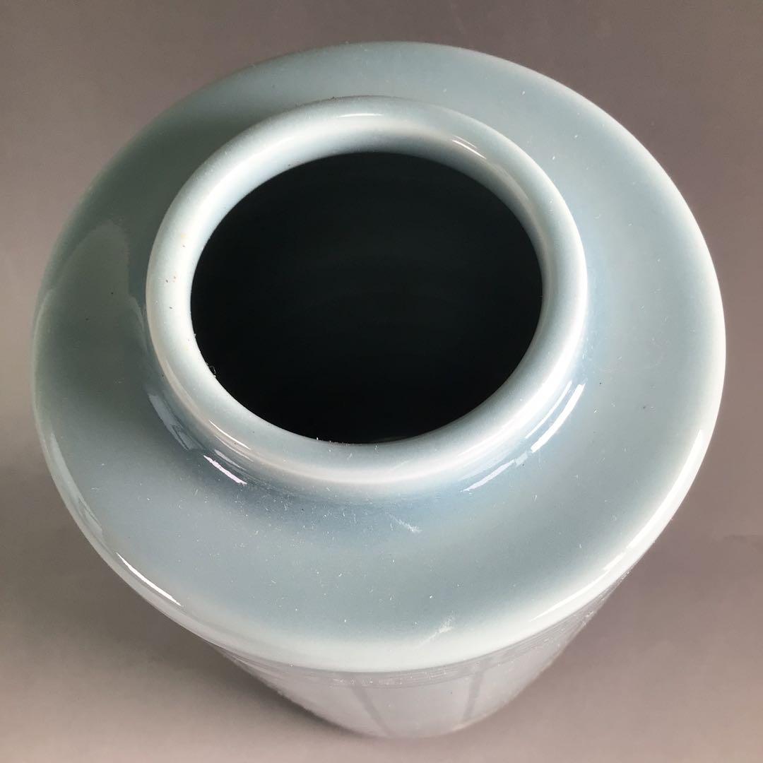 Ｒ３８１　皆具　『加藤鍇次郎造』『青磁皆具』　共箱　茶道具