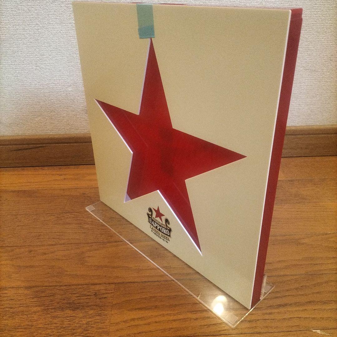 新品非売品レア　サッポロラガービール　ディスプレイ王冠サイン　赤星　飾り壁掛け