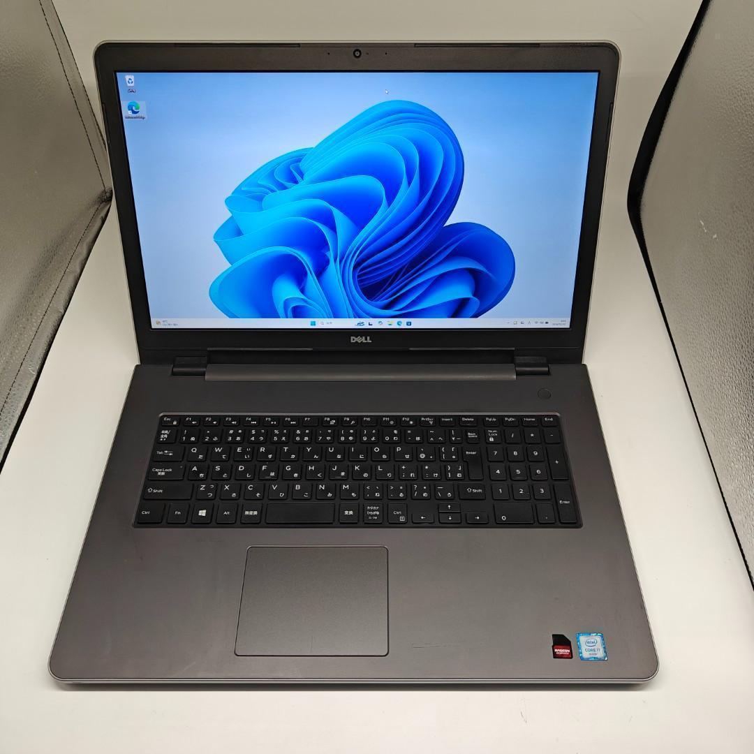 【DELL】爆速i7 SSD500GB 16GB 17.3型 グレー ノートPC