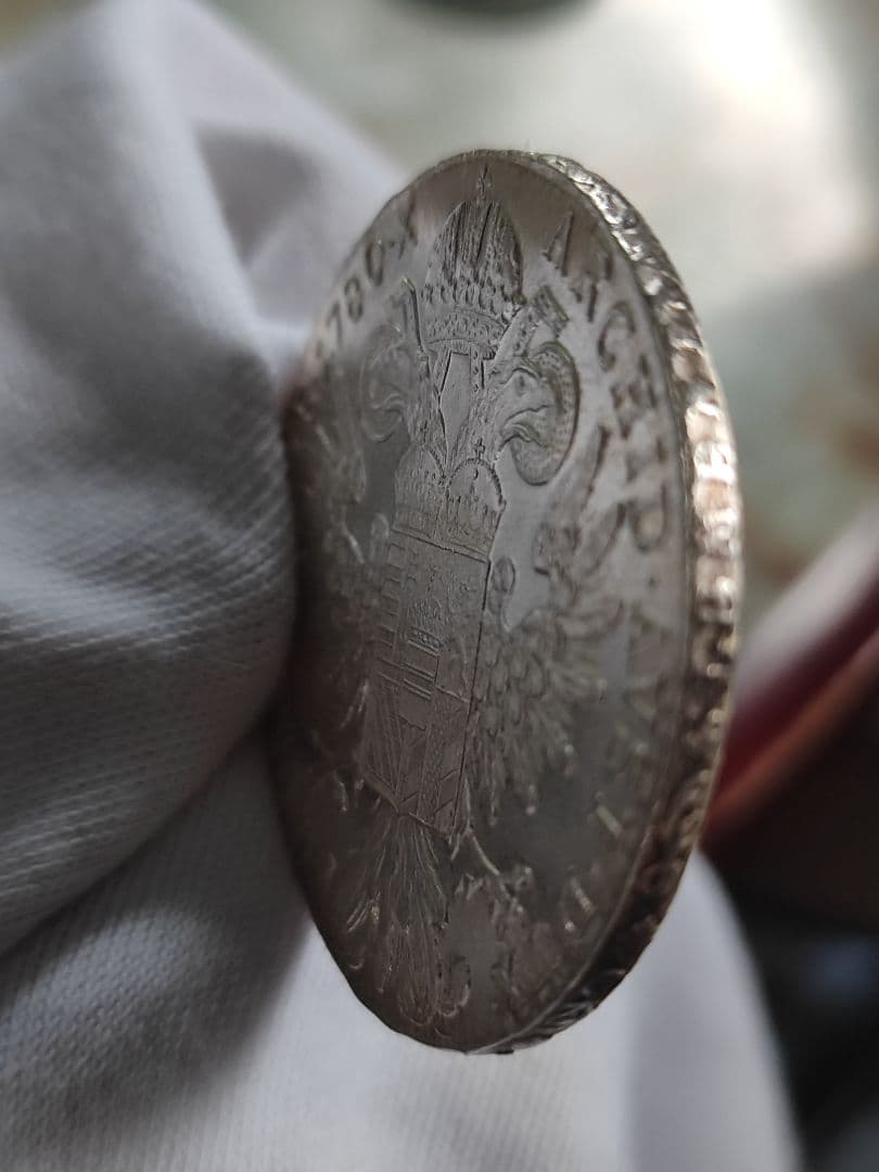 1780年　オーストリア　マリアテレジア　ターラー銀貨　返品保証
