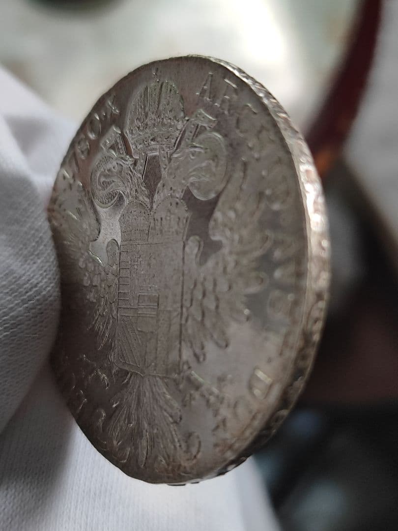 1780年　オーストリア　マリアテレジア　ターラー銀貨　返品保証