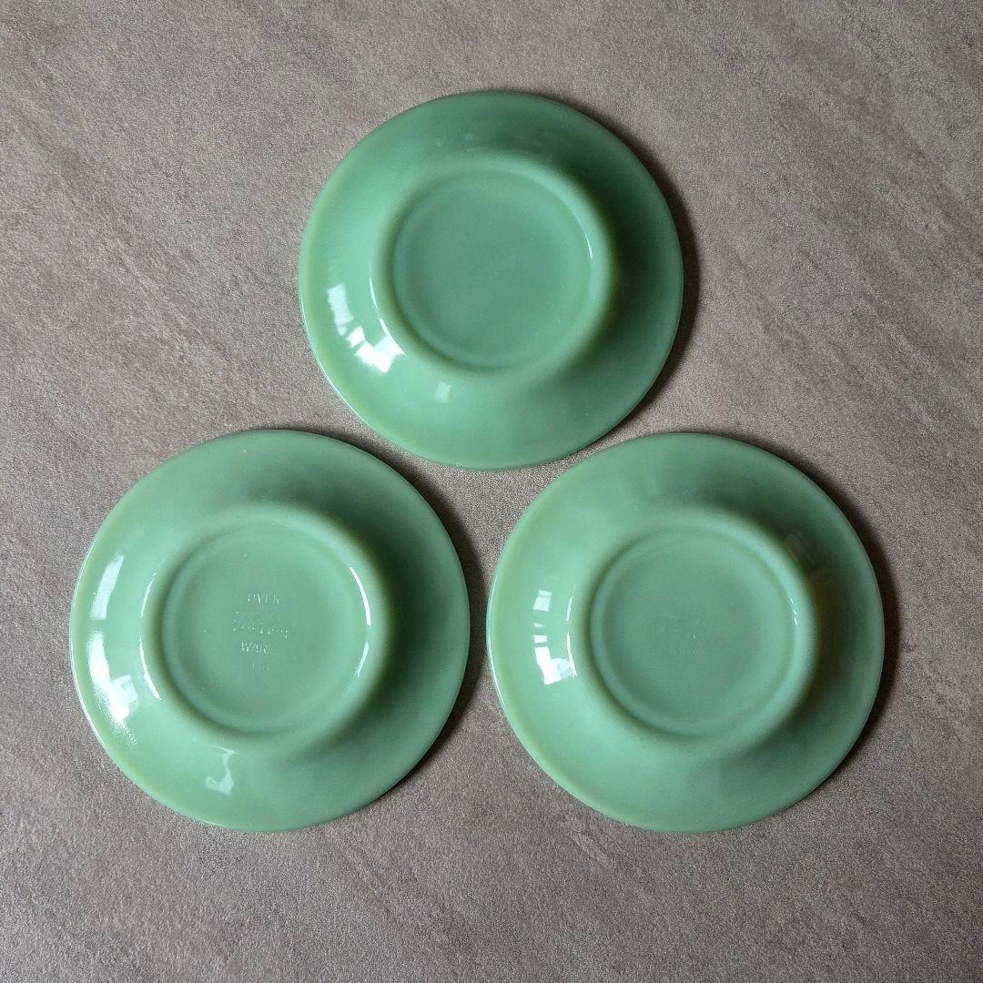 Fireking ファイヤーキング　ブレッド&バタープレート 3枚