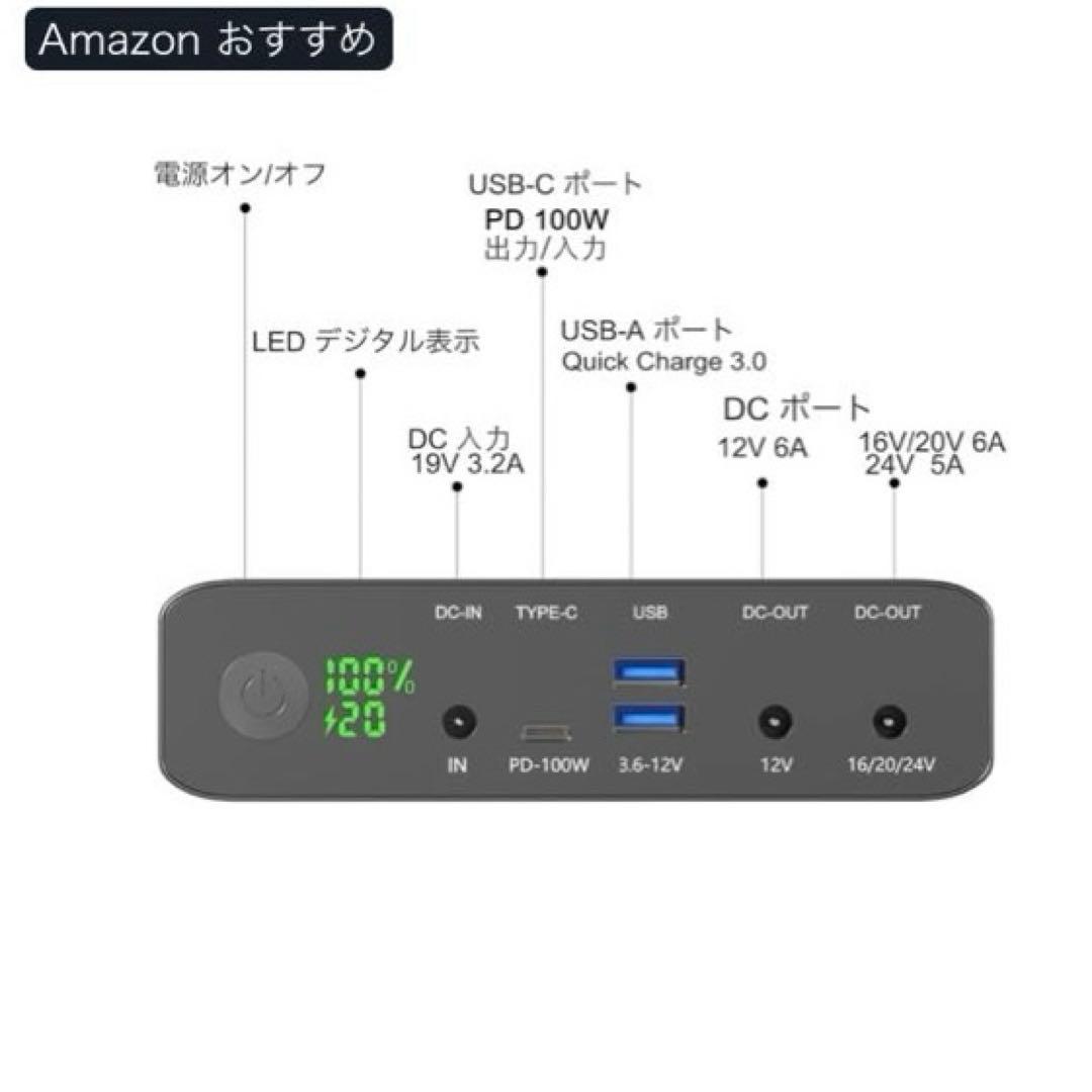 Krisdonia モバイルバッテリー 災害　充電器　100W ポータブル